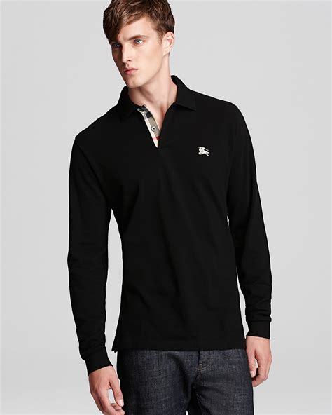 burberry polo long sleeve